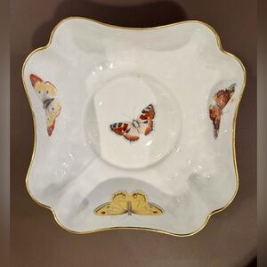 Bernardaud Butterfly Porcelain Bowl, Limoges France